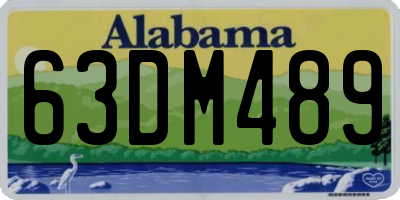 AL license plate 63DM489