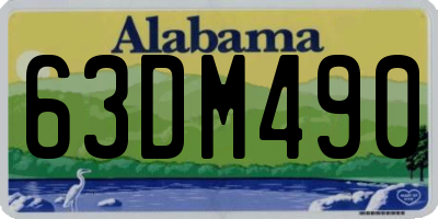AL license plate 63DM490