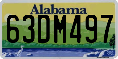 AL license plate 63DM497