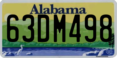 AL license plate 63DM498