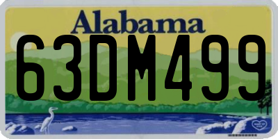 AL license plate 63DM499