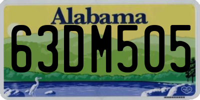 AL license plate 63DM505