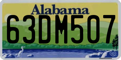 AL license plate 63DM507