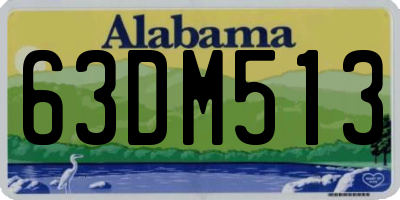 AL license plate 63DM513