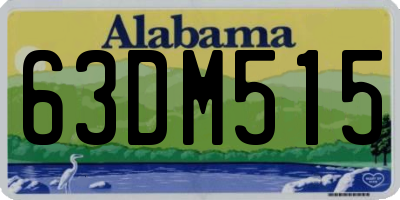 AL license plate 63DM515