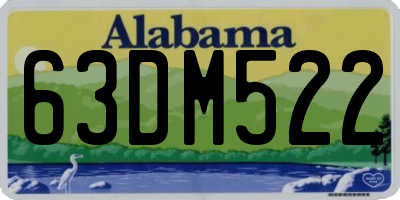 AL license plate 63DM522