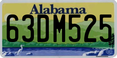 AL license plate 63DM525