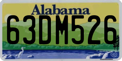 AL license plate 63DM526
