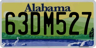 AL license plate 63DM527