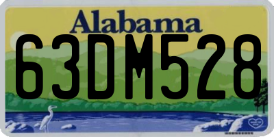 AL license plate 63DM528