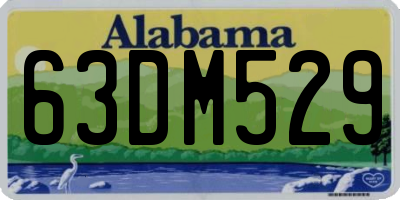 AL license plate 63DM529