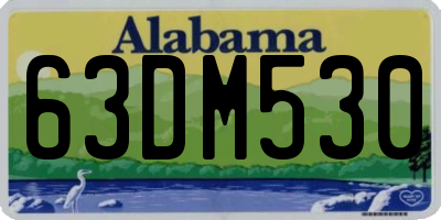 AL license plate 63DM530