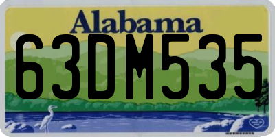 AL license plate 63DM535