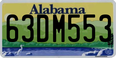 AL license plate 63DM553