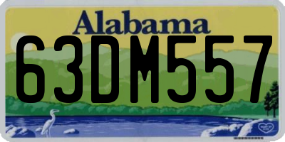AL license plate 63DM557