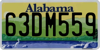 AL license plate 63DM559