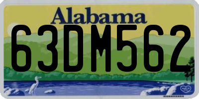 AL license plate 63DM562