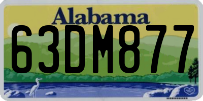 AL license plate 63DM877