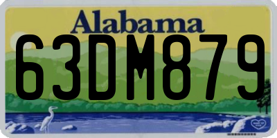 AL license plate 63DM879