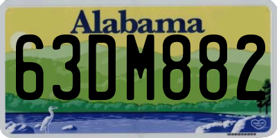 AL license plate 63DM882