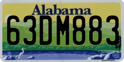 AL license plate 63DM883