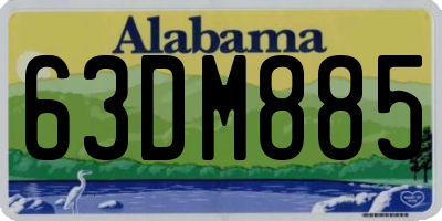 AL license plate 63DM885