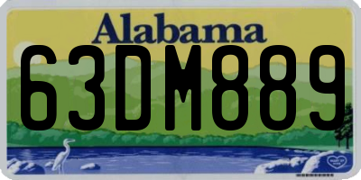 AL license plate 63DM889