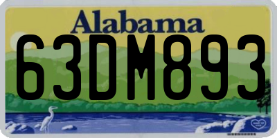 AL license plate 63DM893