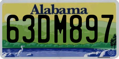 AL license plate 63DM897