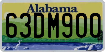 AL license plate 63DM900