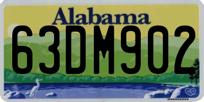 AL license plate 63DM902