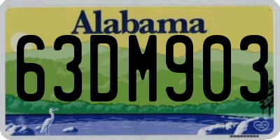 AL license plate 63DM903