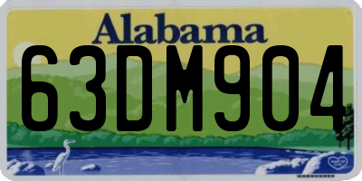 AL license plate 63DM904