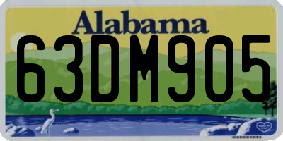 AL license plate 63DM905