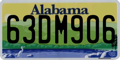 AL license plate 63DM906