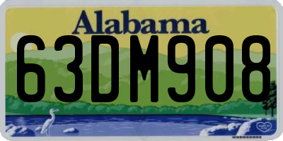 AL license plate 63DM908