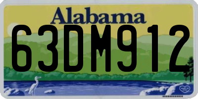 AL license plate 63DM912