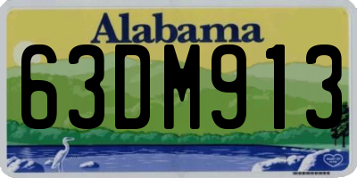 AL license plate 63DM913