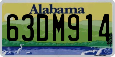AL license plate 63DM914