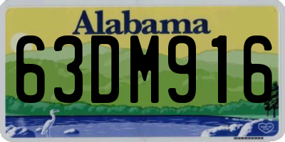 AL license plate 63DM916