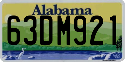 AL license plate 63DM921