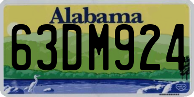 AL license plate 63DM924