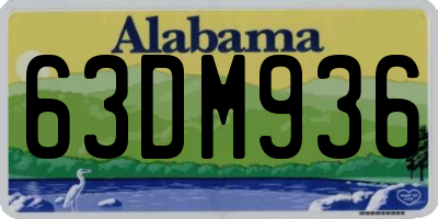 AL license plate 63DM936