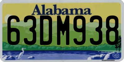 AL license plate 63DM938