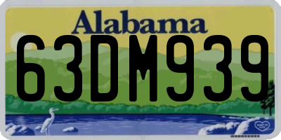 AL license plate 63DM939