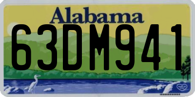 AL license plate 63DM941