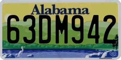 AL license plate 63DM942