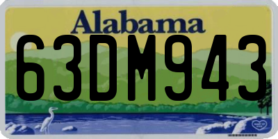 AL license plate 63DM943