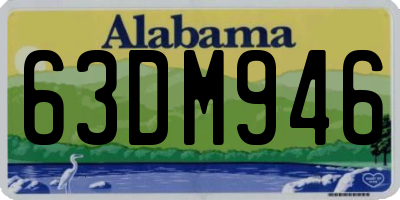 AL license plate 63DM946