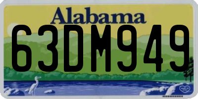 AL license plate 63DM949
